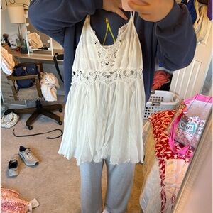 Cute white mini dress